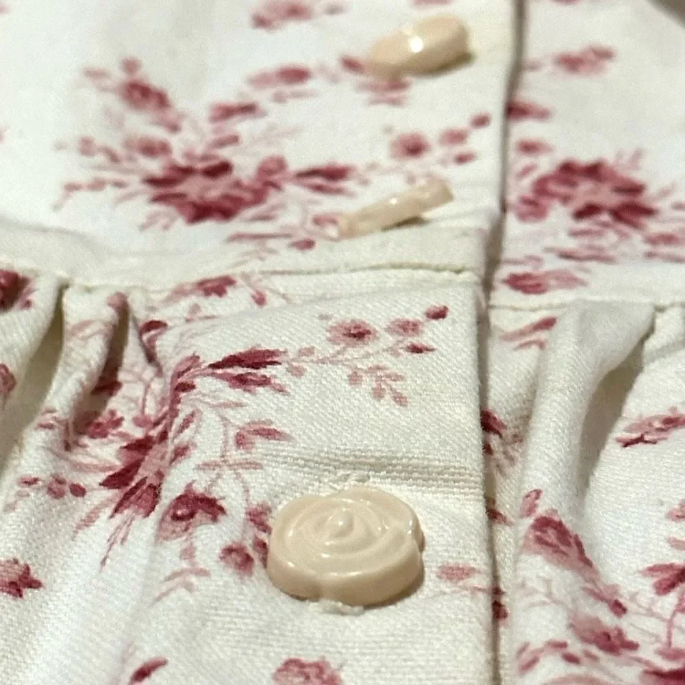 Vintage Allison Rose Cottagecore Balloon Sleeve Floral Dress , Girl’s Size 4
